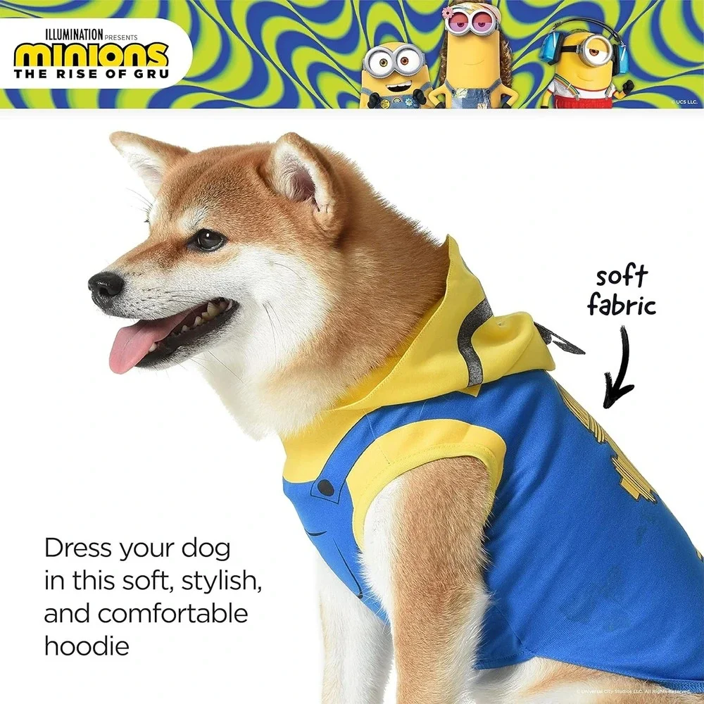 Minion Despicable Me Fancy Dress Up Halloween Pet Dog Cat Costume Small
